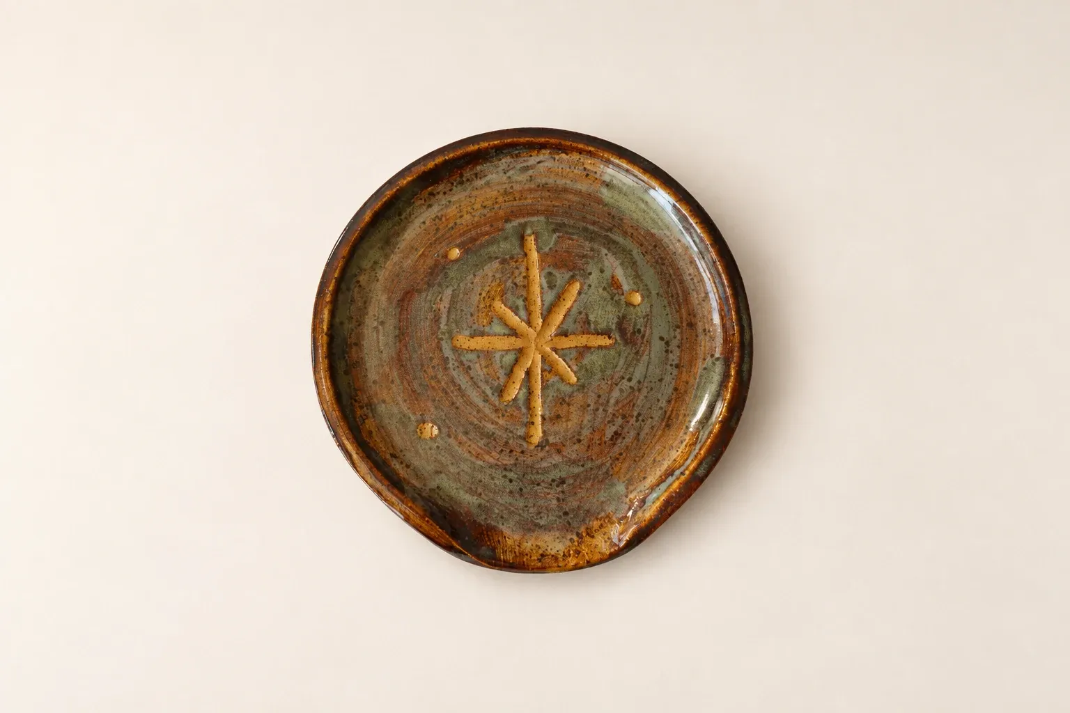 Star spoon rest — handmade Kachi ceramic tableware